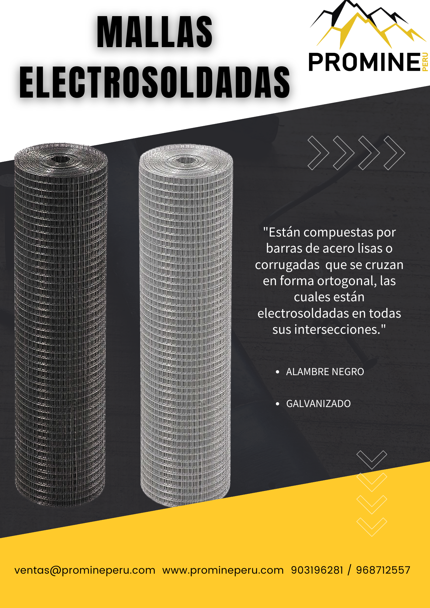 MALLAS ELECTROSOLDADAS MINERÍA PROMINE AQP